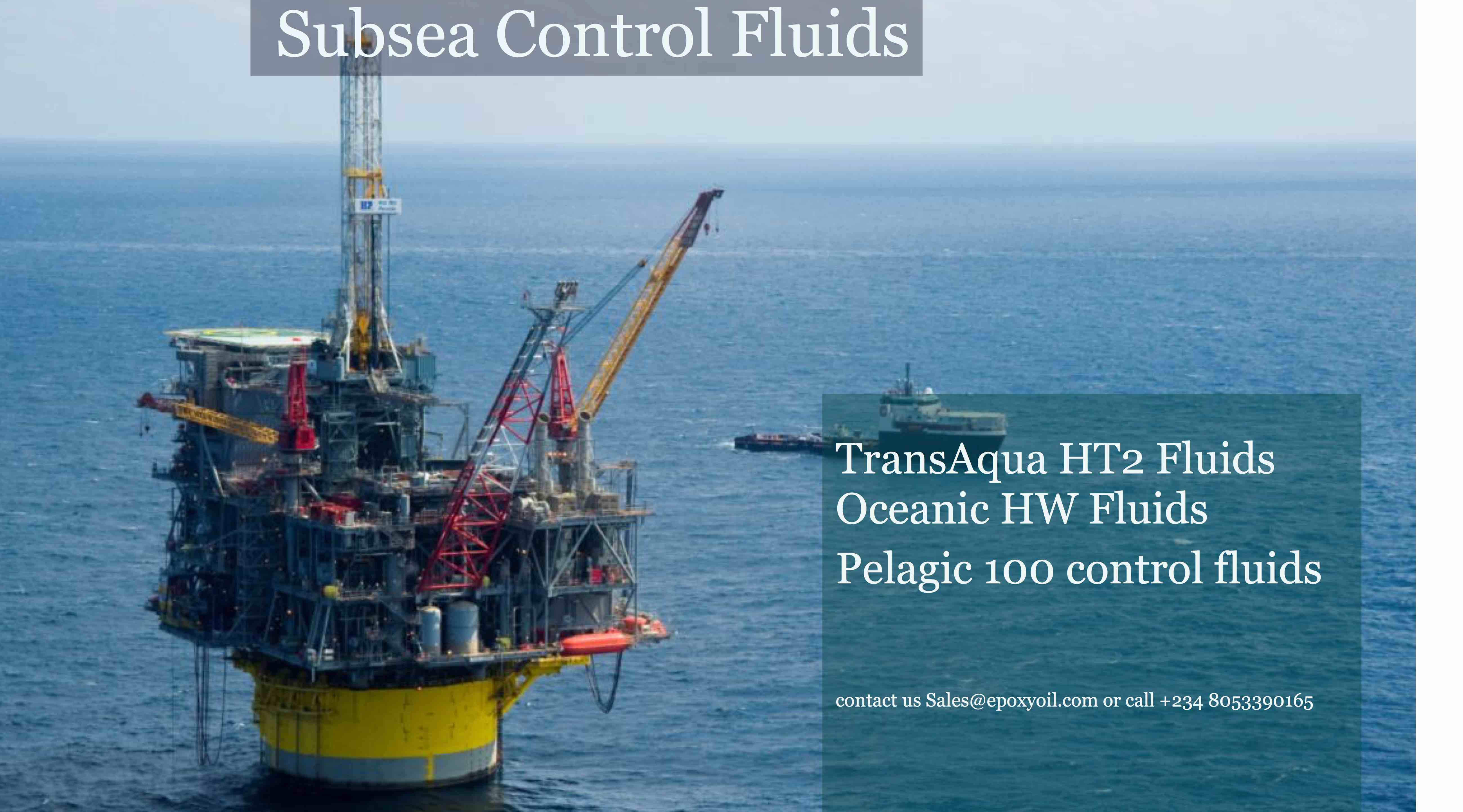Subsea control Fluids
