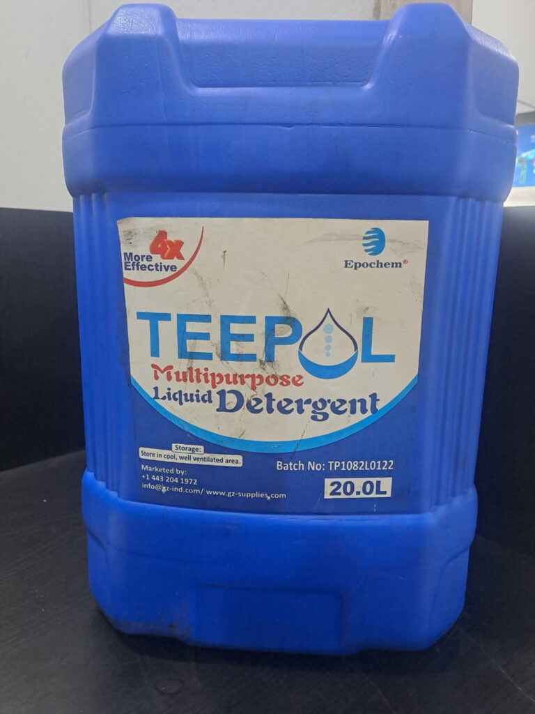 Epochem Teepol detergent for removing lubricants stain