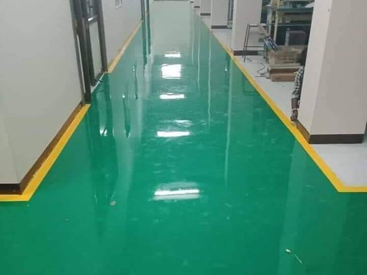Floor coating project completed by Epoxy oilserv
