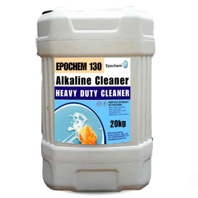 Industrial alkaline degreaser compared with Teepol detergent