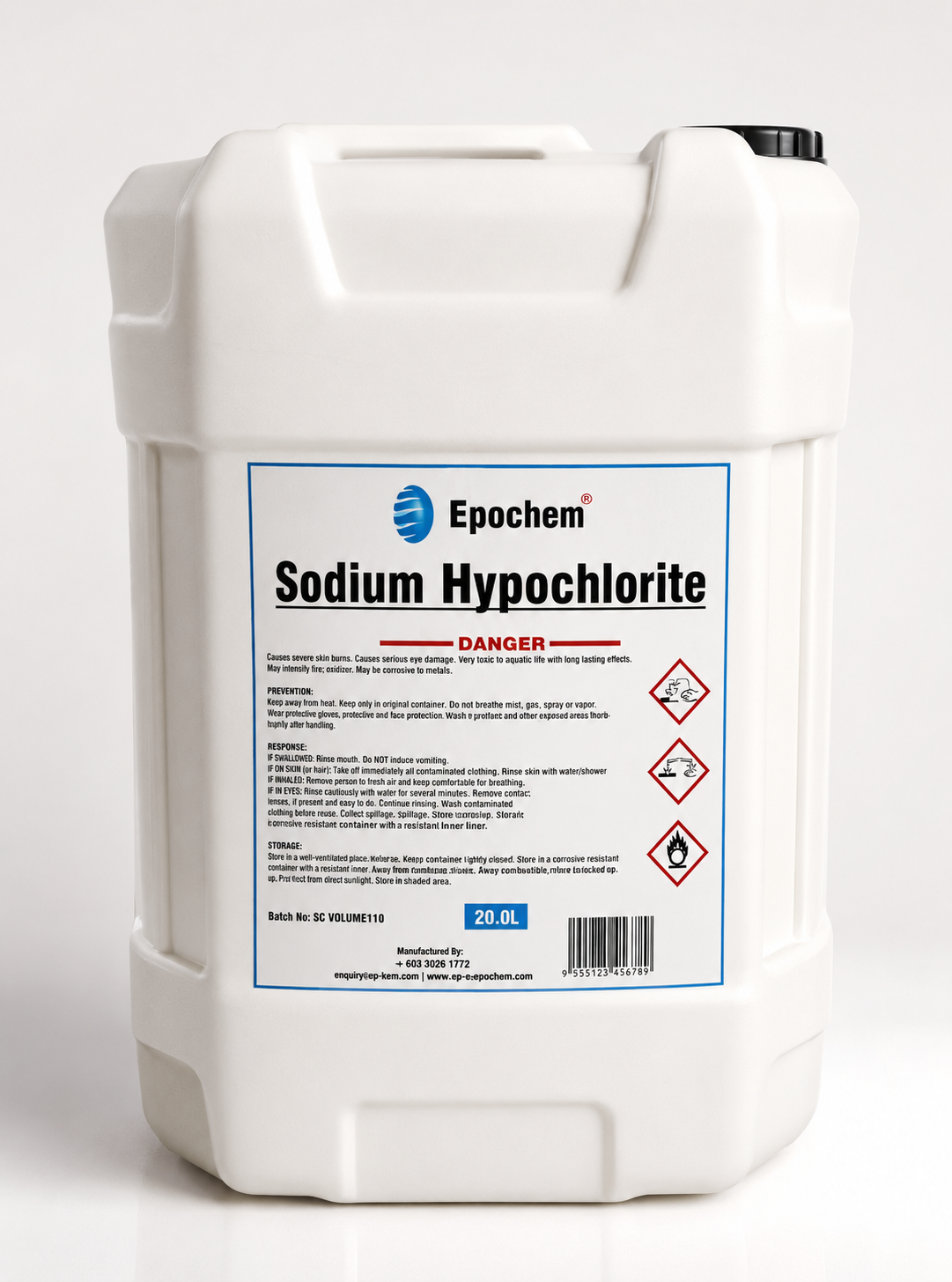 Epochem Sodium Hypochlorite 20 Liters