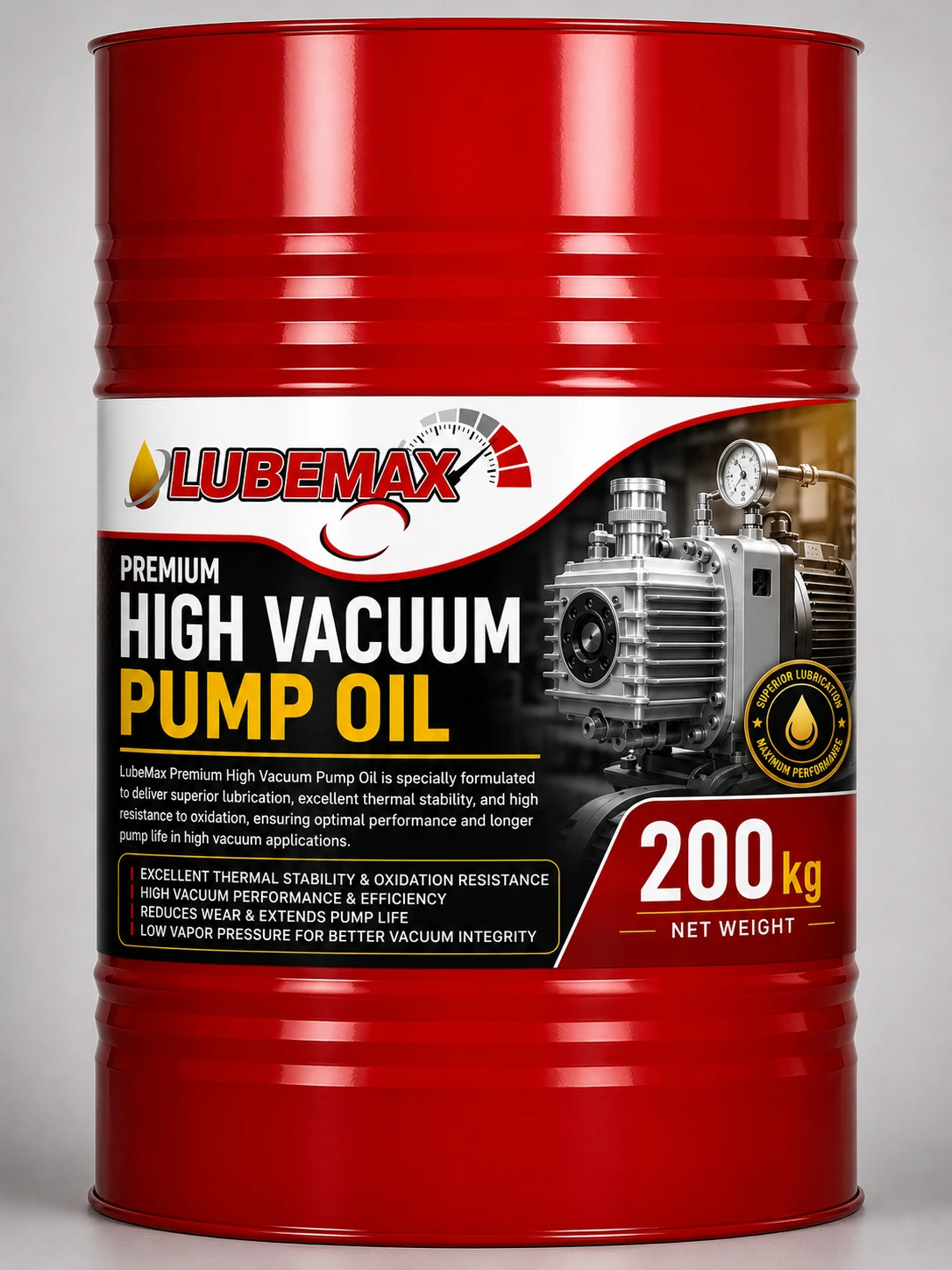 LubeMax premium high Vacuum Pump Oil